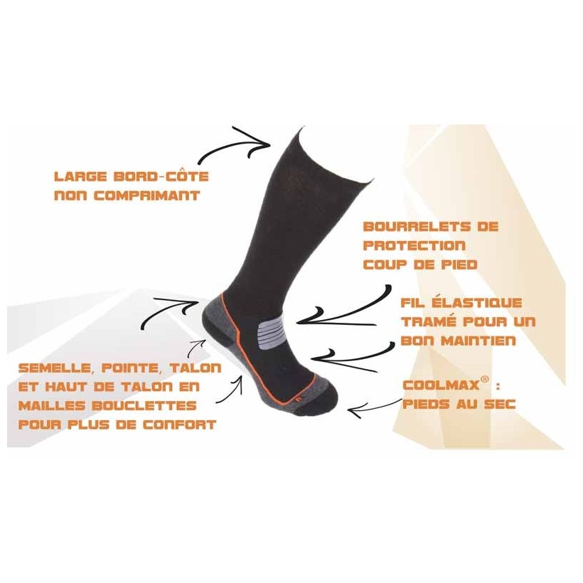 Lot De 2 Chaussettes Cyclisme Madison - Sportive - Noir/Gris - Taille 40-42 - Homme/Femme