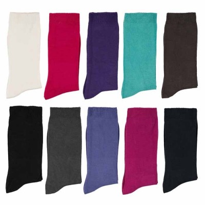 Lot de 10 paires de chaussettes Bambou toucher soie, femme marque DUB