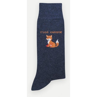 Chaussettes mi-mollet Blue Foxes - renards bleus