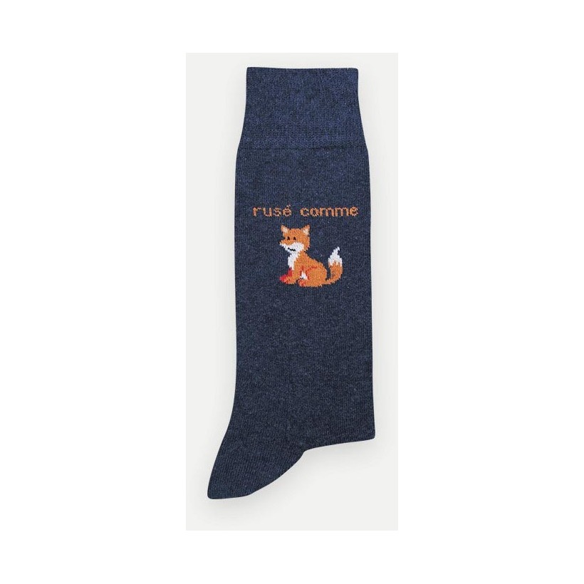Chaussette Rusé comme renard POM DE PIN Chaussette Rusé comme renard POM DE PIN