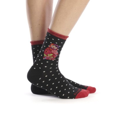 Mi-chaussette Matriochka marque Ruban Rouge