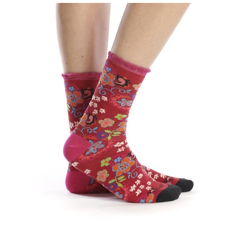 Mi-chaussette Matreshka marque Ruban Rouge Mi-chaussette Matreshka marque Ruban Rouge