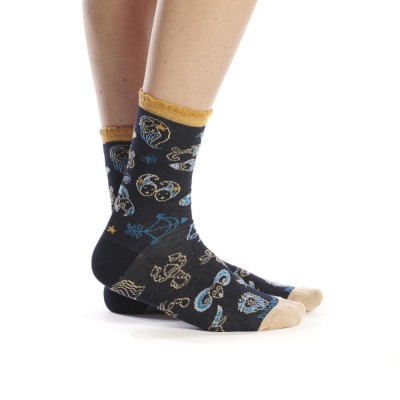 Mi-chaussette Constellations marque Ruban Rouge