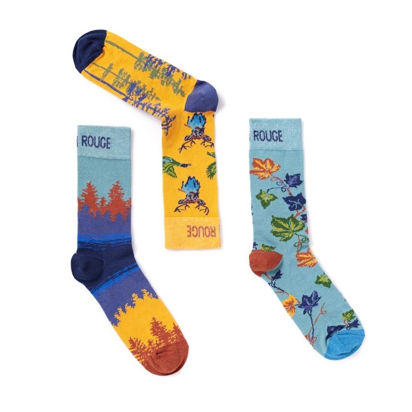 lot de 3 paires de chaussettes Canada marque Ruban Rouge lot de 3 paires de chaussettes Canada marque Ruban Rouge