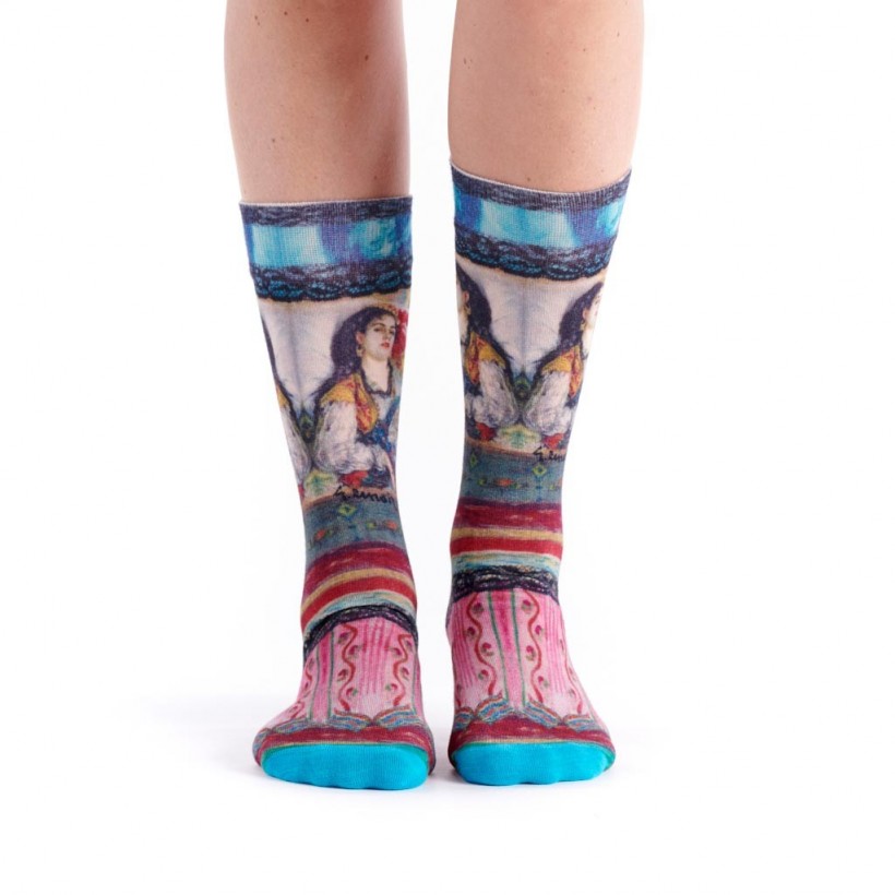 Chaussette imprimé odalisque marque Ruban Rouge Desmazieres Chaussette imprimé odalisque marque Ruban Rouge Desmazieres