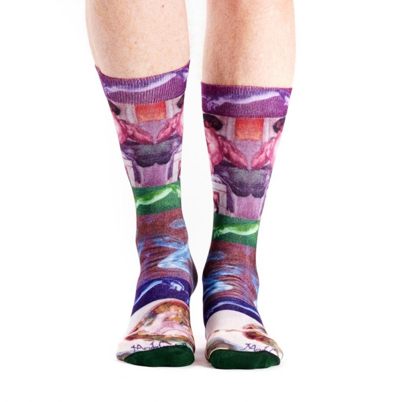 Chaussette imprimé création marque Ruban Rouge Desmazieres Chaussette imprimé création marque Ruban Rouge Desmazieres