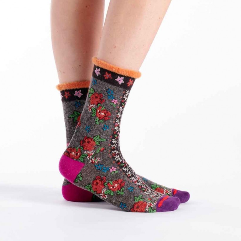 Mi-chaussette Foulard marque Fil de joie Mi-chaussette Foulard marque Fil de joie