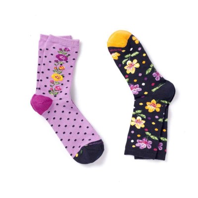 2 paires de chaussettes dans un pot de confiture marque Ruban Rouge