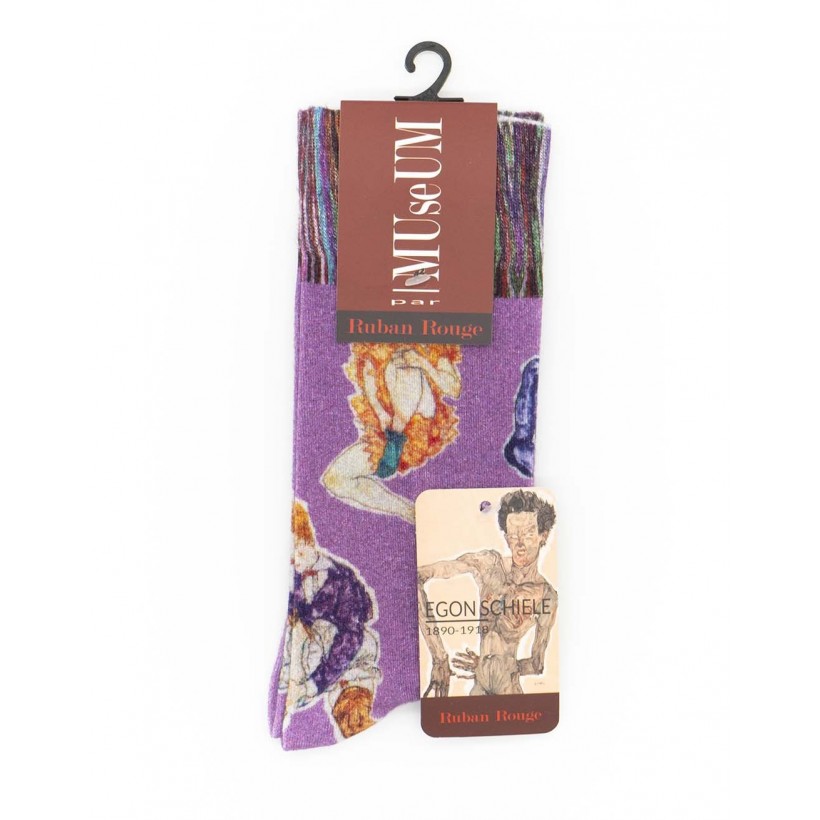 Chaussette imprimé Stocking marque Ruban Rouge Desmazieres Chaussette imprimé Stocking marque Ruban Rouge Desmazieres