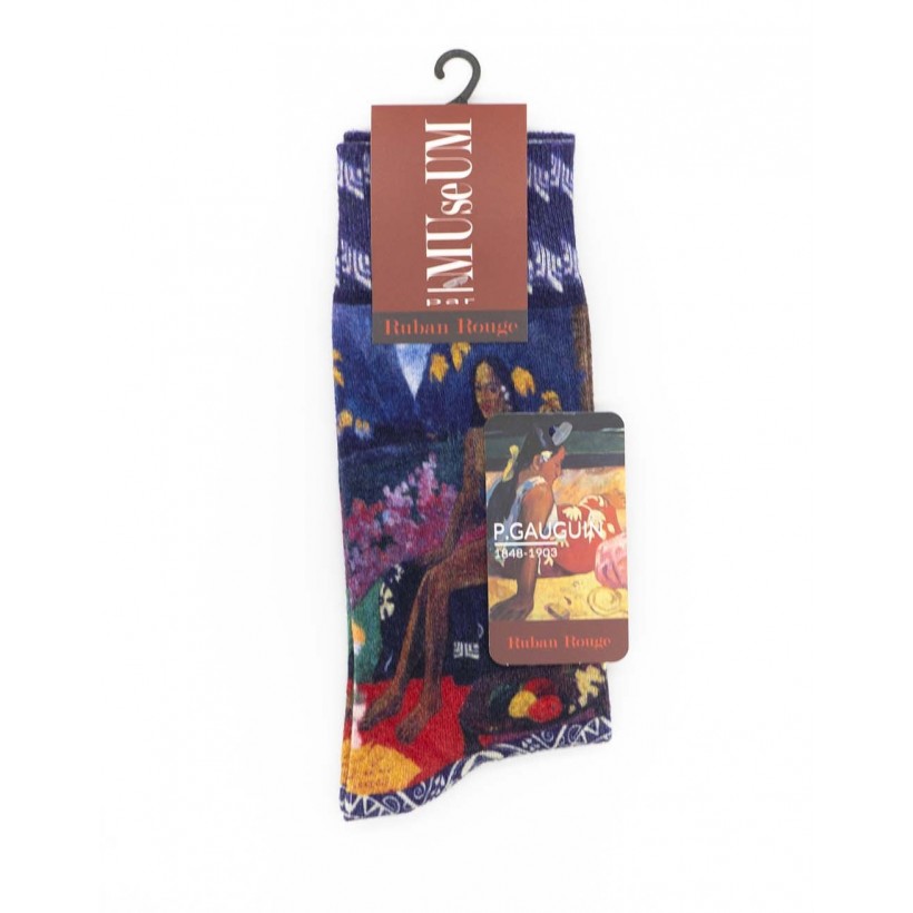Chaussette imprimé tahiti marque Ruban Rouge Desmazieres Chaussette imprimé tahiti marque Ruban Rouge Desmazieres