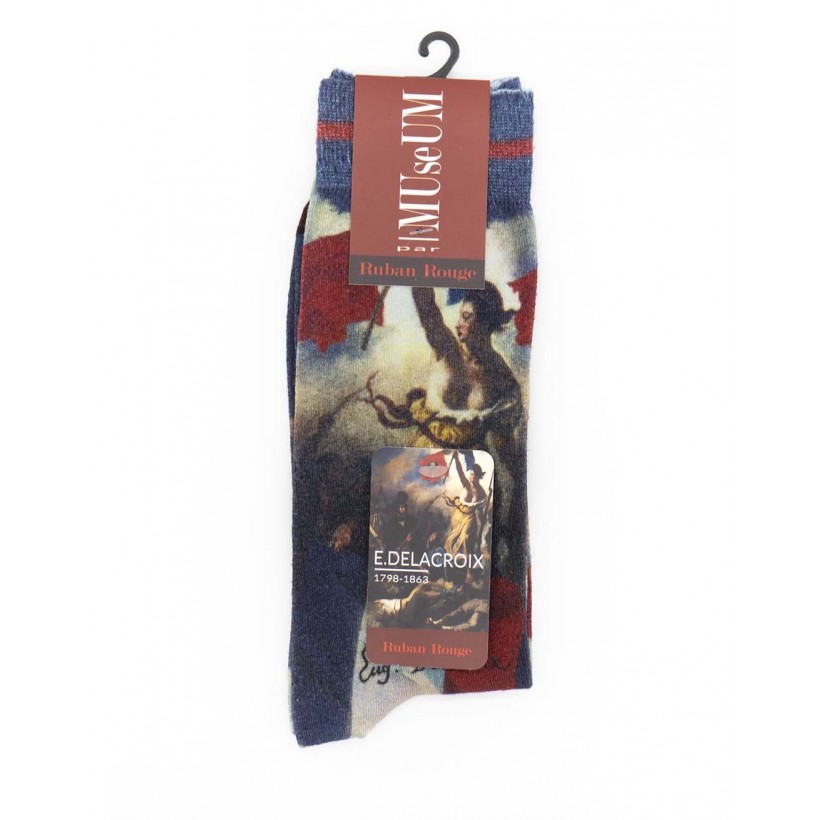Chaussette imprimé liberté marque Ruban Rouge Desmazieres Chaussette imprimé liberté marque Ruban Rouge Desmazieres
