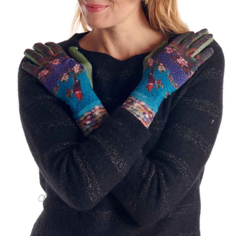 Gants imprimés bambou, Paradisier MARQUE Dub & Drino Gants imprimés bambou, Paradisier MARQUE Dub & Drino