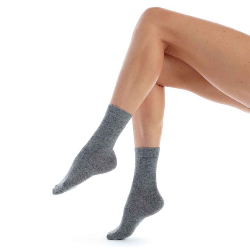 Chaussettes en cachemire femme - chaussettes chaudes - anis