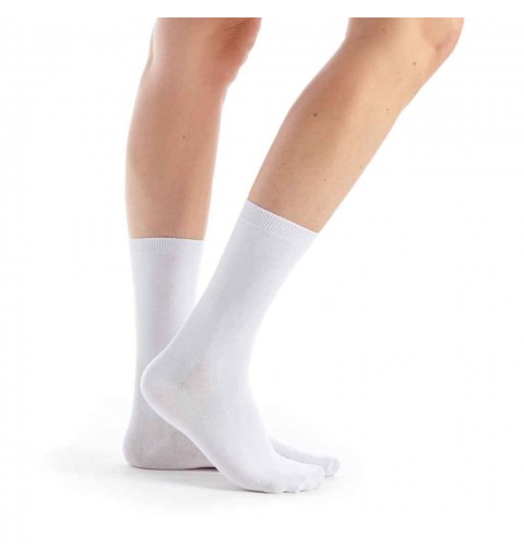 Chaussettes Bambou blanc femme