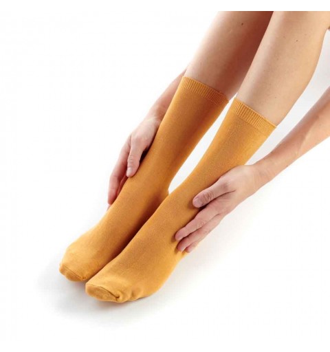 Chaussettes bambou femme choix entre 10 couleurs