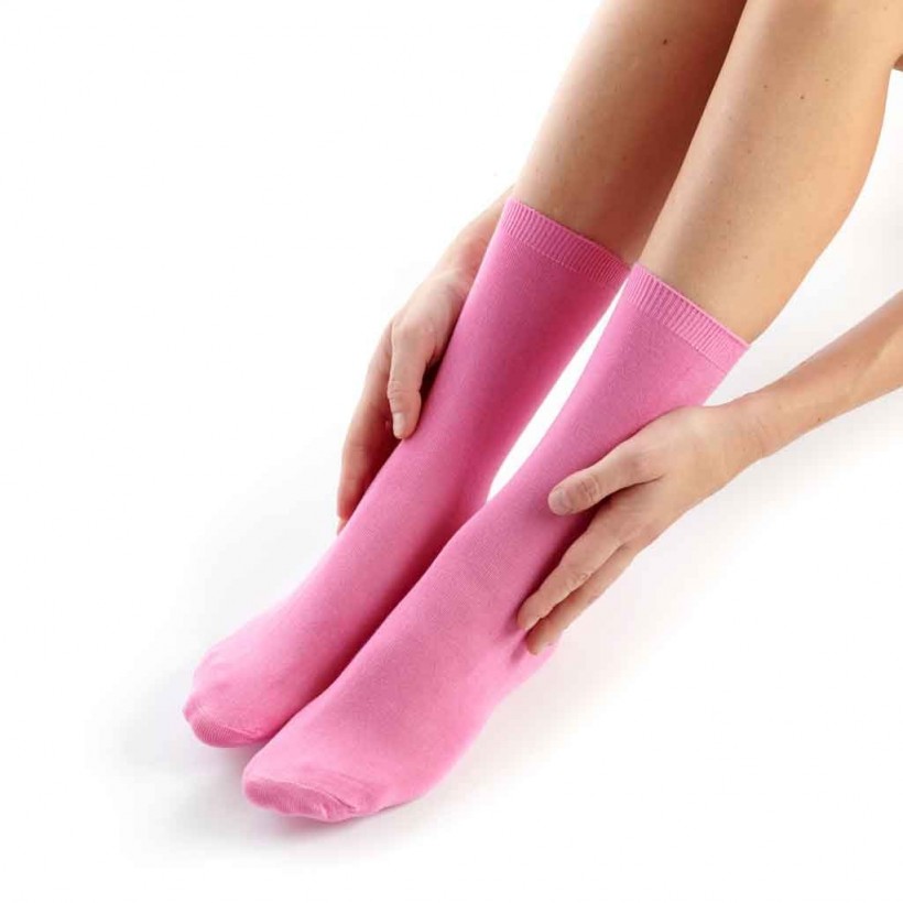 Chaussettes Bambou rose pale femme marque DUB