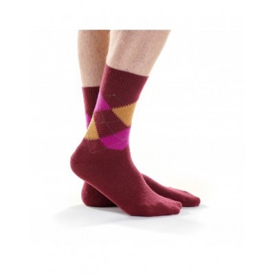 chaussettes chaudes en laine mérinos fines à jacquard femme et homme