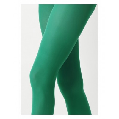 leggings opaque vert jambes croisées