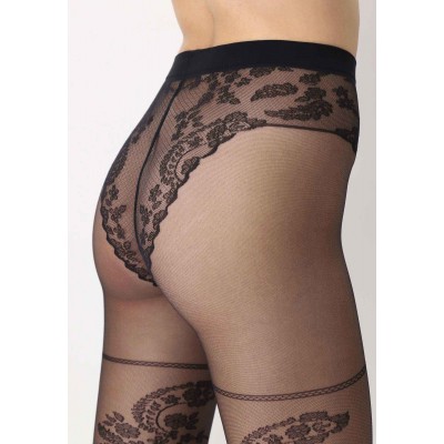 Collant Paisley noir OROBLU