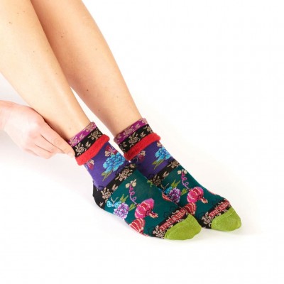 Chaussette revers chinoiserie marque Dub & Drino