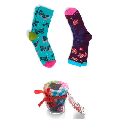 Pot de chaussettes butterfly marque Ruban Rouge