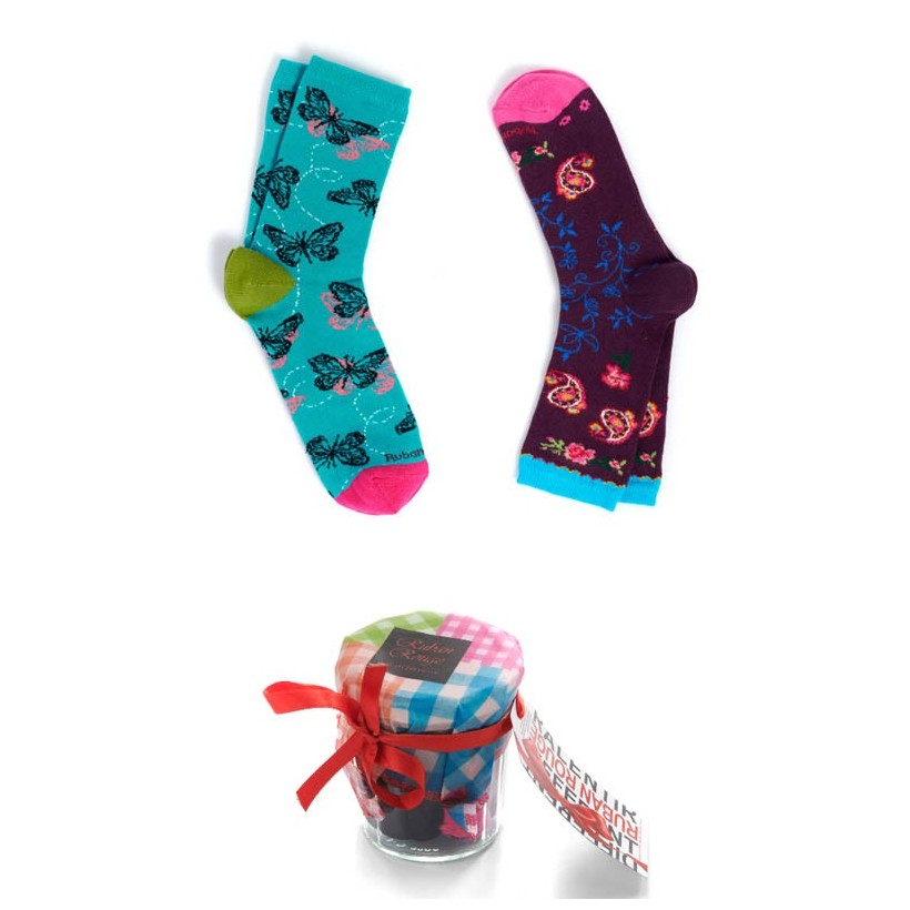 Pot de chaussettes butterfly marque Ruban Rouge