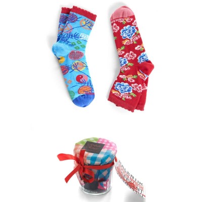 Duo de Chaussettes en Conserve marque Ruban rouge