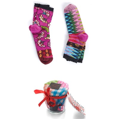 Chaussettes Confites en Cadeau marque Ruban rouge