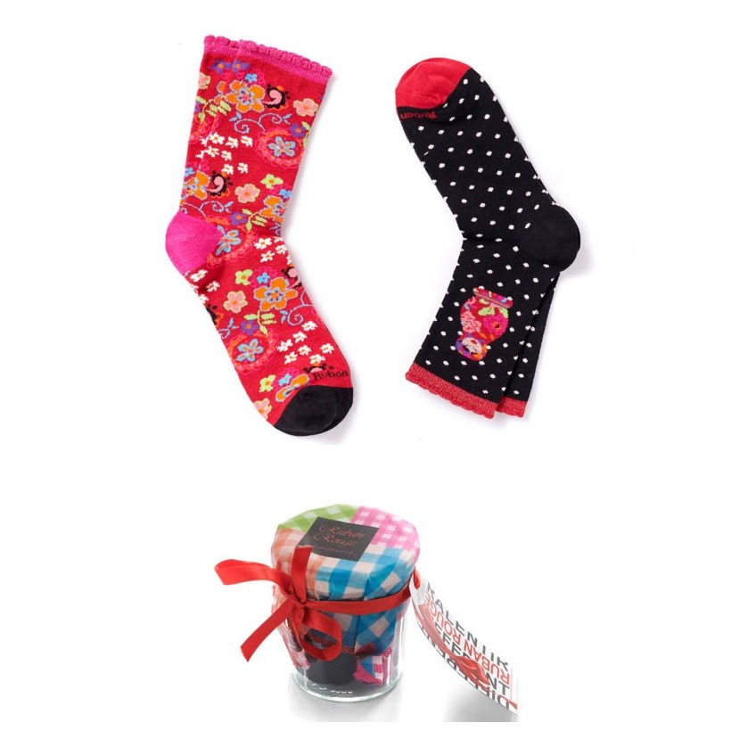Pot Secret de chaussettes marque Ruban Rouge Pot Secret de chaussettes marque Ruban Rouge