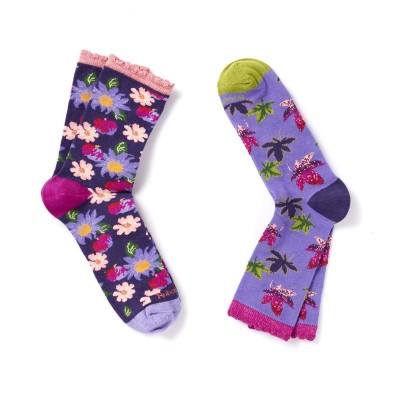 lot de 2 paires de chaussettes Babouchka marque Ruban Rouge