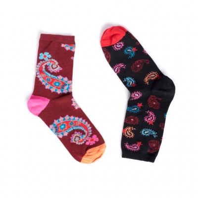 Duo de chaussettes féminines marque Ruban Rouge