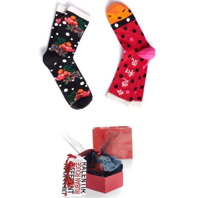 coffret chaussettes assorties marque Ruban rouge