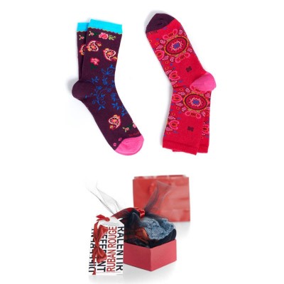 Coffret Chaussettes Double marque Ruban Rouge