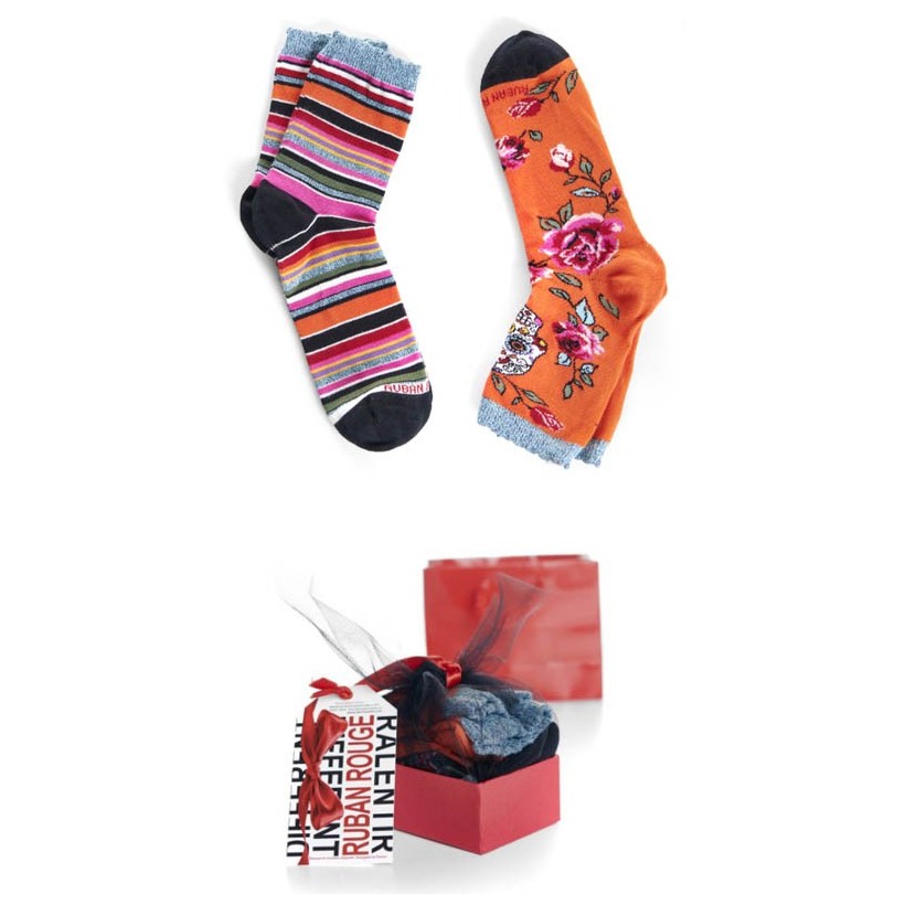 Double Surprise Chaussettes marque Ruban Rouge Double Surprise Chaussettes marque Ruban Rouge