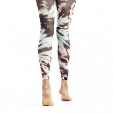 Leggings Tye & Dye marron femme marque Dub & Drino