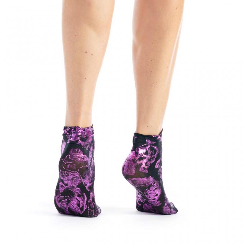 Socquettes roses laminées fuchsia marque Dub & Drino Socquettes roses laminées fuchsia marque Dub & Drino