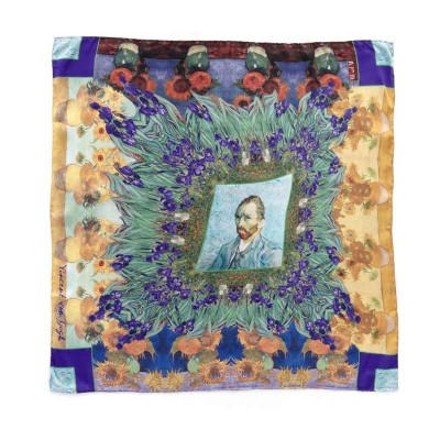 Foulard TOURNESOLS femme 70X70 marque Dub & Drino