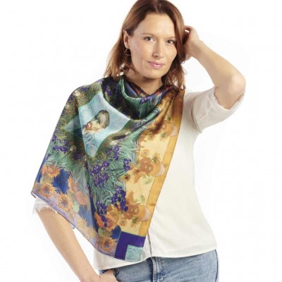 Foulard TOURNESOLS femme 70X70 marque Dub & Drino