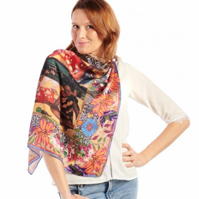 Foulard POLYNESIE femme marque Ruban Rouge