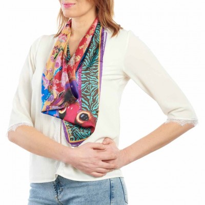 Foulard bucolique femme 70X70 marque Dub & Drino