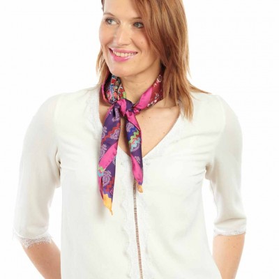 Foulard Radjasthan femme 70X70 marque Dub & Drino