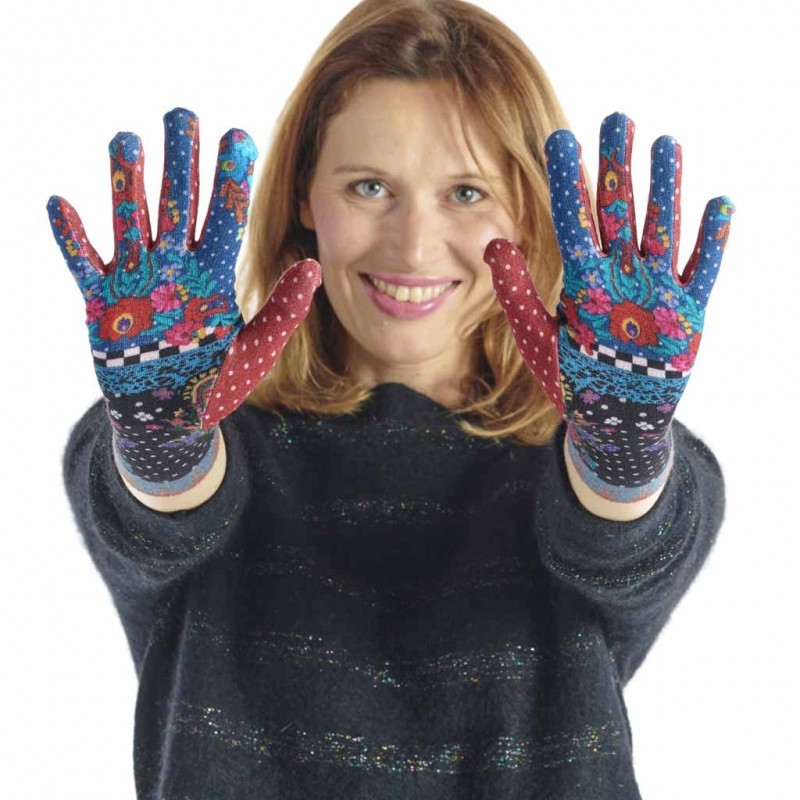 Gants imprimés bambou Garden marque Dub & Drino Gants imprimés bambou Garden marque Dub & Drino