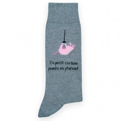 Chaussette cochon pendu marque POM DE PIN