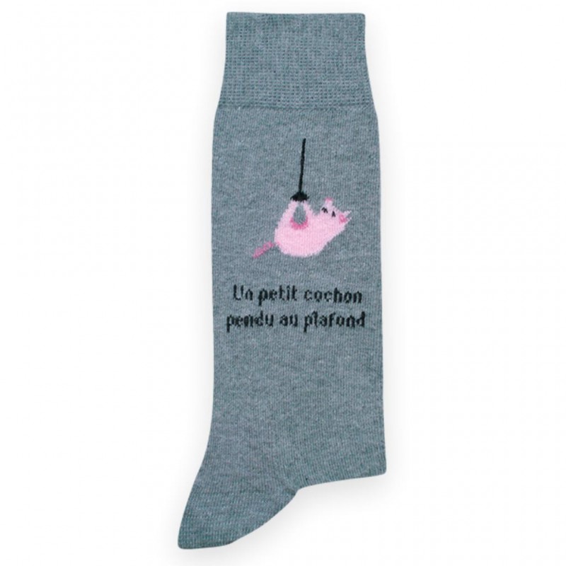 Chaussette cochon pendu marque POM DE PIN Chaussette cochon pendu marque POM DE PIN