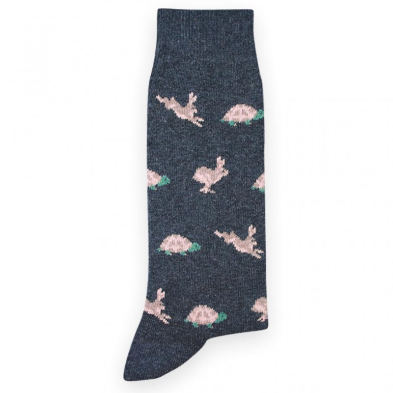 Chaussette lièvre et tortue Chaussette lièvre et tortue