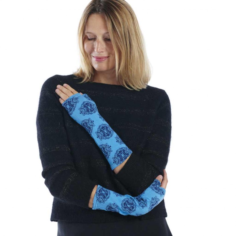 Mitaine bleu Garden marque Dub & Drino Mitaine bleu Garden marque Dub & Drino