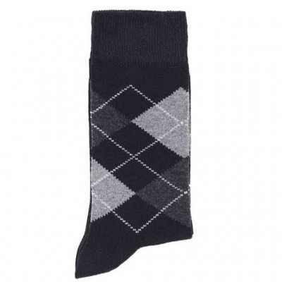 Chaussettes homme noires Intarsia marque DUB