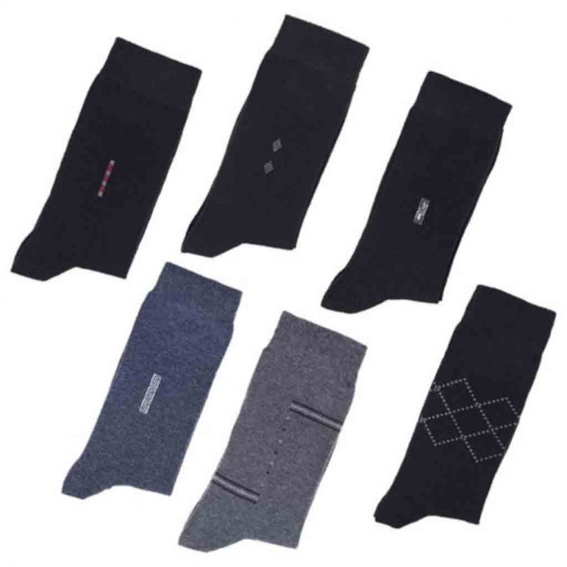 6 paires chaussettes homme fantaisie - Desmazieres-Drino