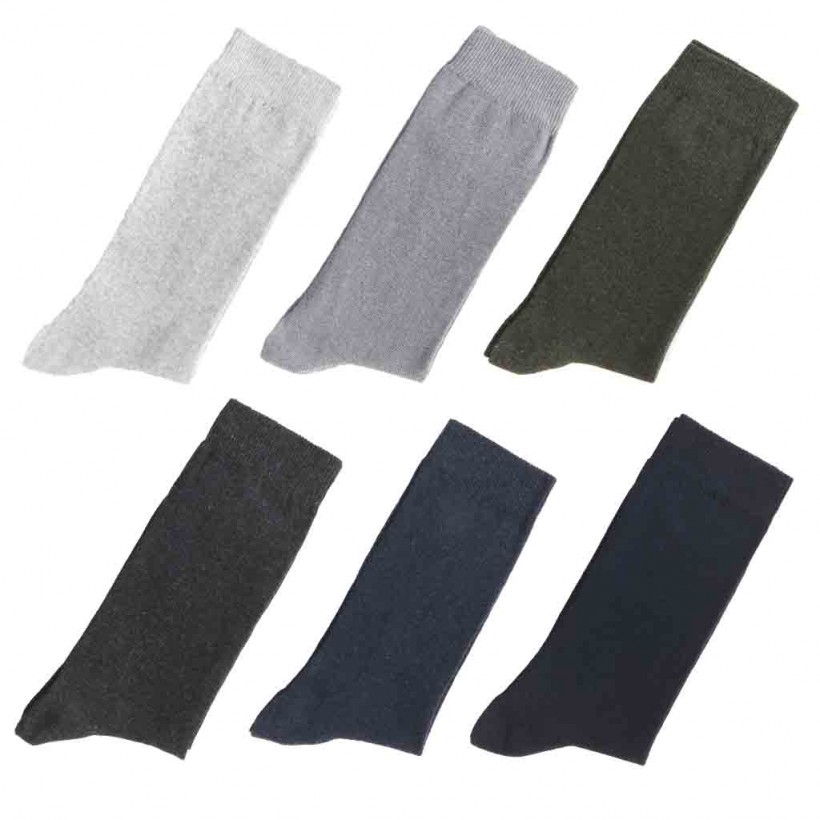 Lot de 6 paires de chaussettes unies marque DUB