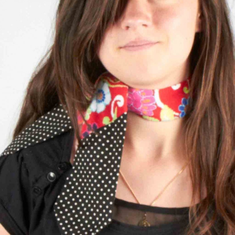 Bandana pois blancs marque FIL DE JOIE Bandana pois blancs marque FIL DE JOIE